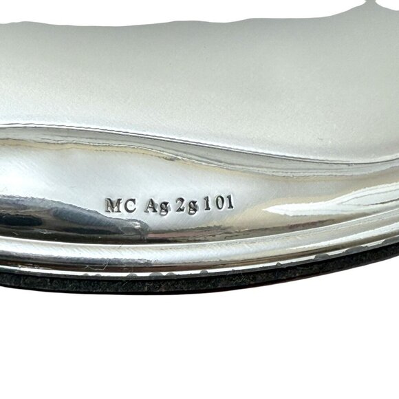 Valenti & Co. Chantal Photo Frame Oval Silver Finish Italian Style 7.25" high - Picture 6 of 12